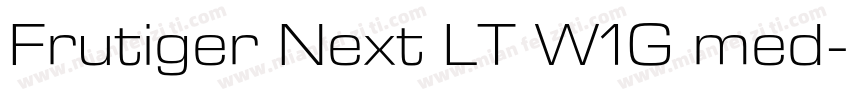 Frutiger Next LT W1G med字体转换